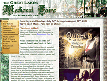 Tablet Screenshot of medievalfaire.com